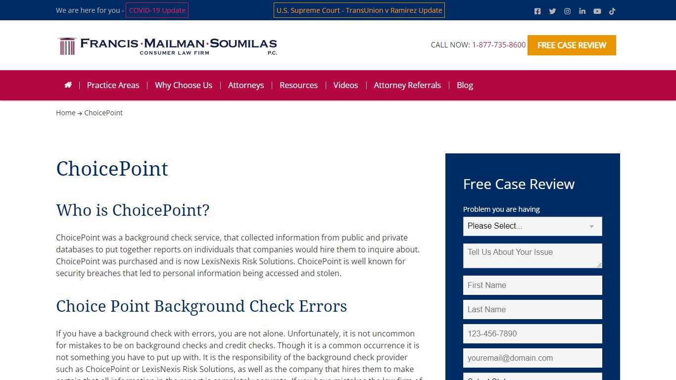 Stop ChoicePoint Background Check Errors from Ruining Your Life!